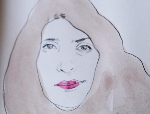 Porträt, Skizzenbuch, Stefanie Beyeler, Illustratorin, Thun