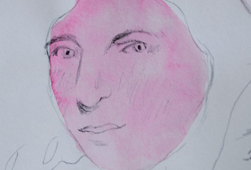 Porträt, Skizzenbuch, Stefanie Beyeler, Illustratorin, Thun